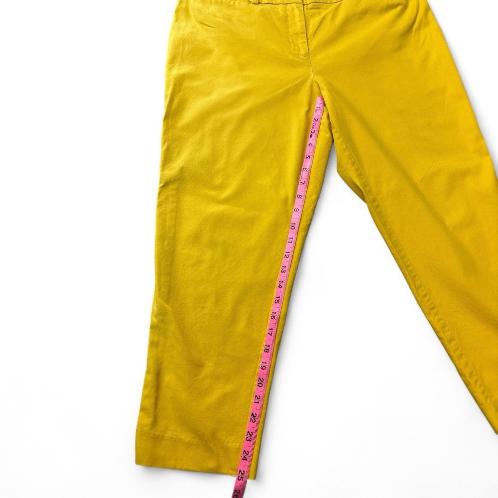 Ann Taylor LOFT Julie Fit The Riviera Pant – Women's Size 10 – Yellow - Picture 4 of 9